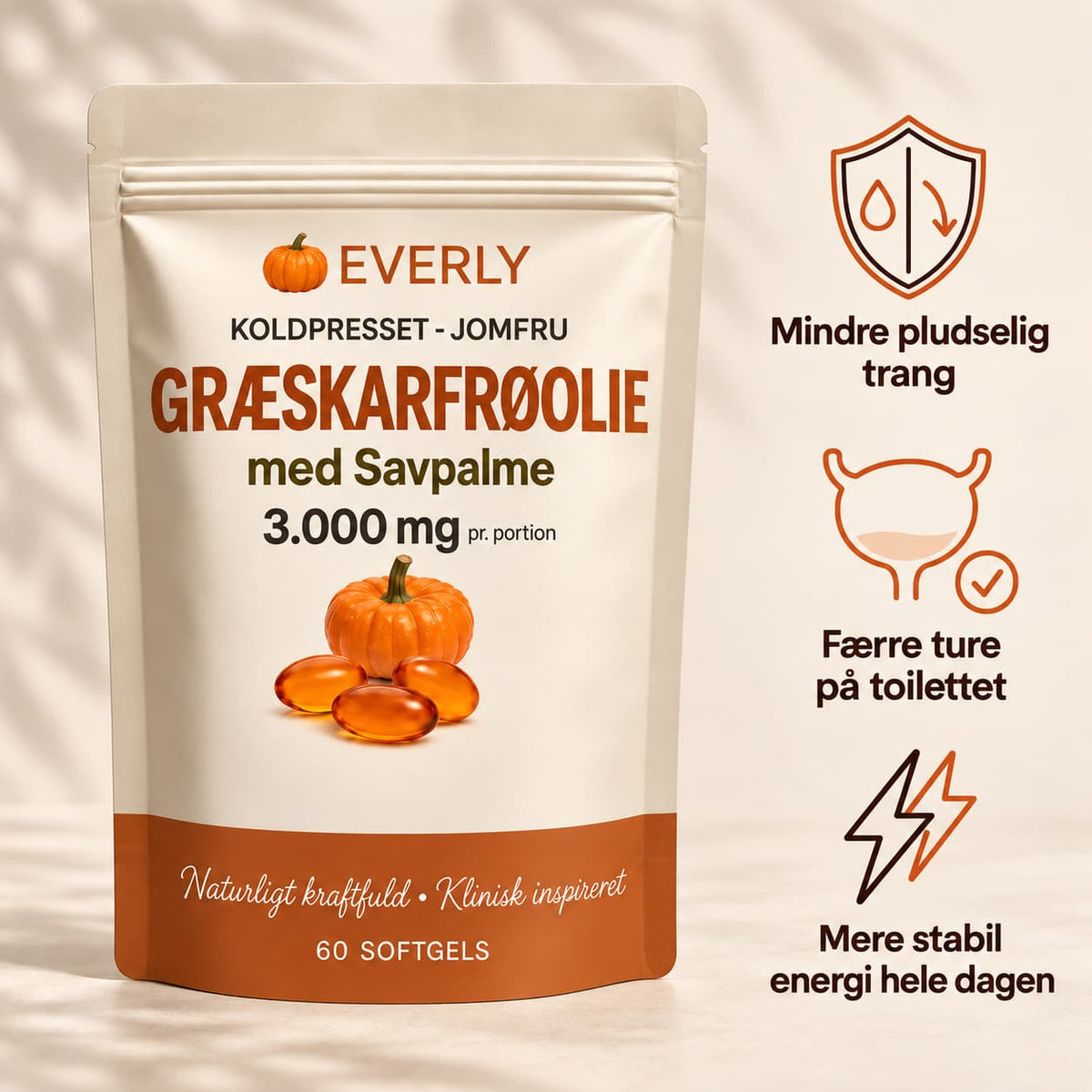 Everly – Græskarfrøolie med Savpalme