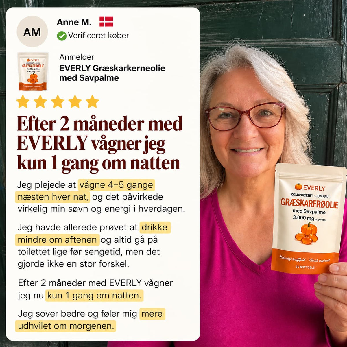 Everly – Græskarfrøolie med Savpalme