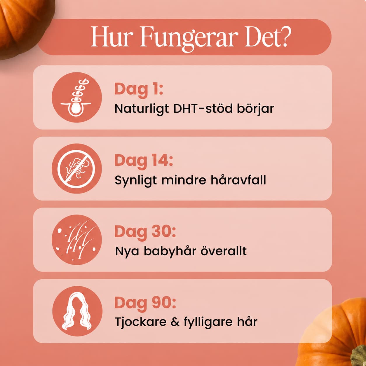 Hårtillskott med pumpafröolja