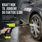 Batteridrevet høytrykksspylersett